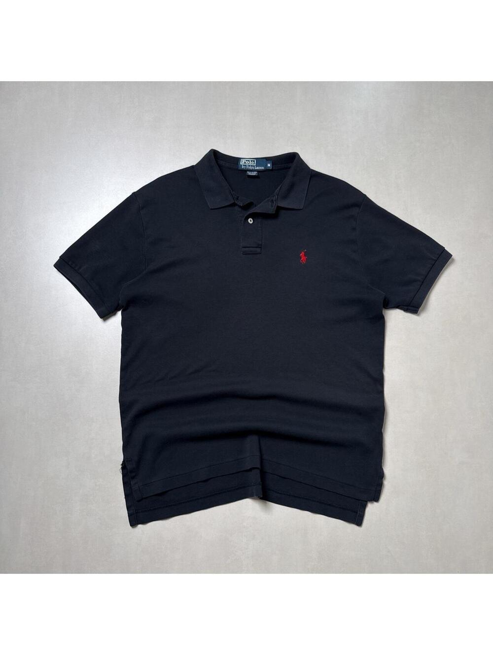 Y2K Polo Ralph Lauren 00s Black Polo Shirt